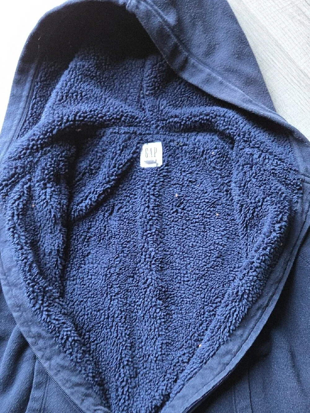 GAP Kids Dark Blue Hooded Zip Sweatshirt Small